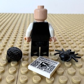 LEGO, Spider-Man 2: J Jonah Jameson, NEWSPAPER, spd017, 4855, TRAIN RESCUE, 2004