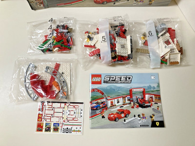 Lego Speed Champions 75889 Incomplete Set Ferrari Ultimate Garage NO CARS - Read