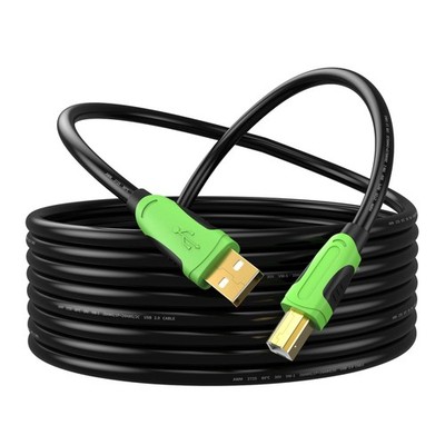 USB Printer Cable 25ft, XXONE USB 2.0 Printer Cable Cord Type A-Male to B-Male P