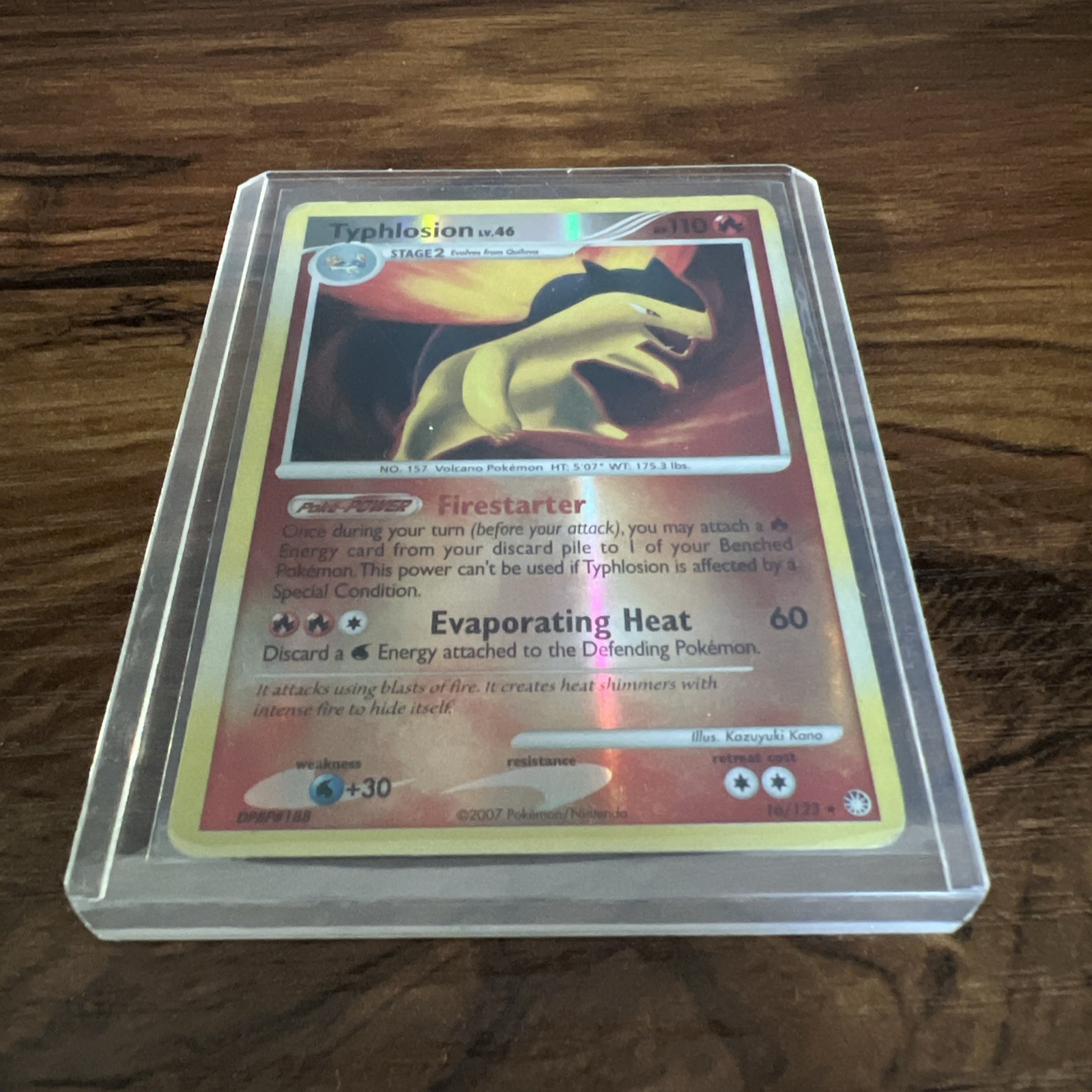 Typhlosion 16/123 Mysterious Treasures Reverse Holo Rare Pokemon Card LP