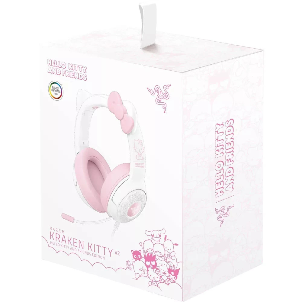 Razer Kraken Kitty V2 Gaming Headset Kitty Ears and Chroma RGB. New 🔥 SALE