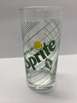 Vintage 80s Turkish Sprite Glass