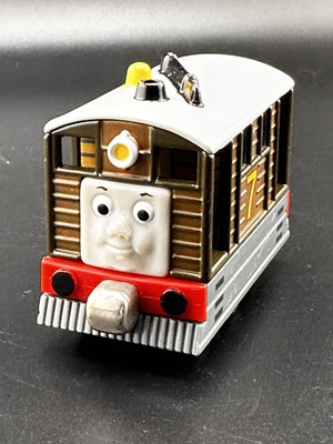 Thomas & Friends Take N Play Along Toby Steam Tram 2002 DIECAST Train Vtg
