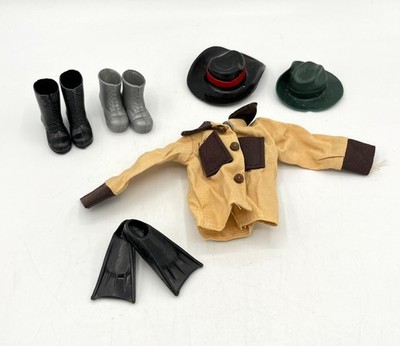 Actionfigur Mego Action Jackson u.a. - diverses Zubehör Stiefel, Hüte, Uniform