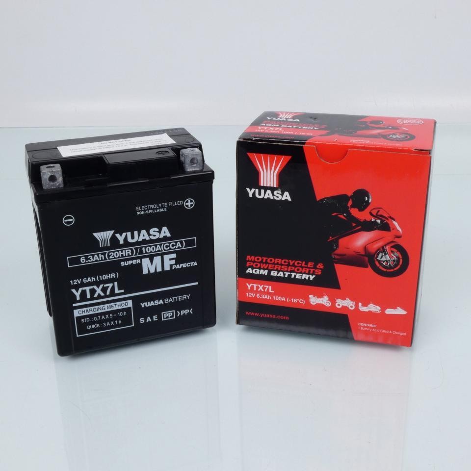 Yuasa Sla-Batterie FüR Scooter Keeway 125 Focus 2007 YTX7L-image