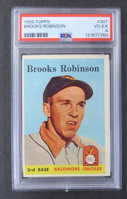1958 Topps Brooks Robinson #307 Baltimore Orioles PSA 4