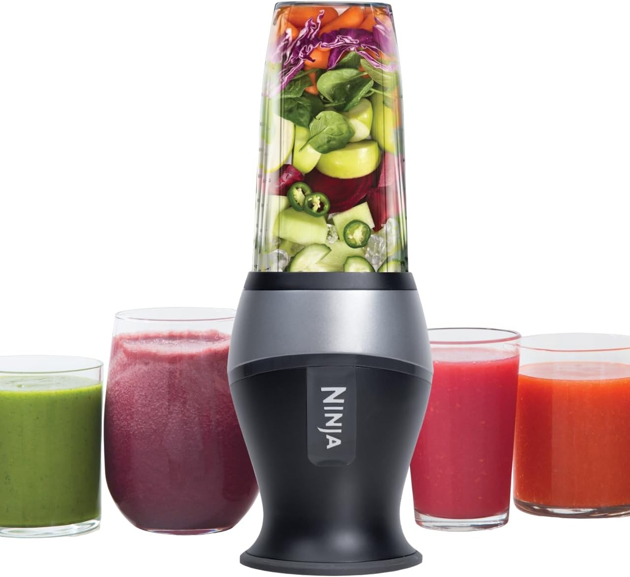 Fit Compact Personal Blender 700W w/ 2x16oz Cups Black Smoot