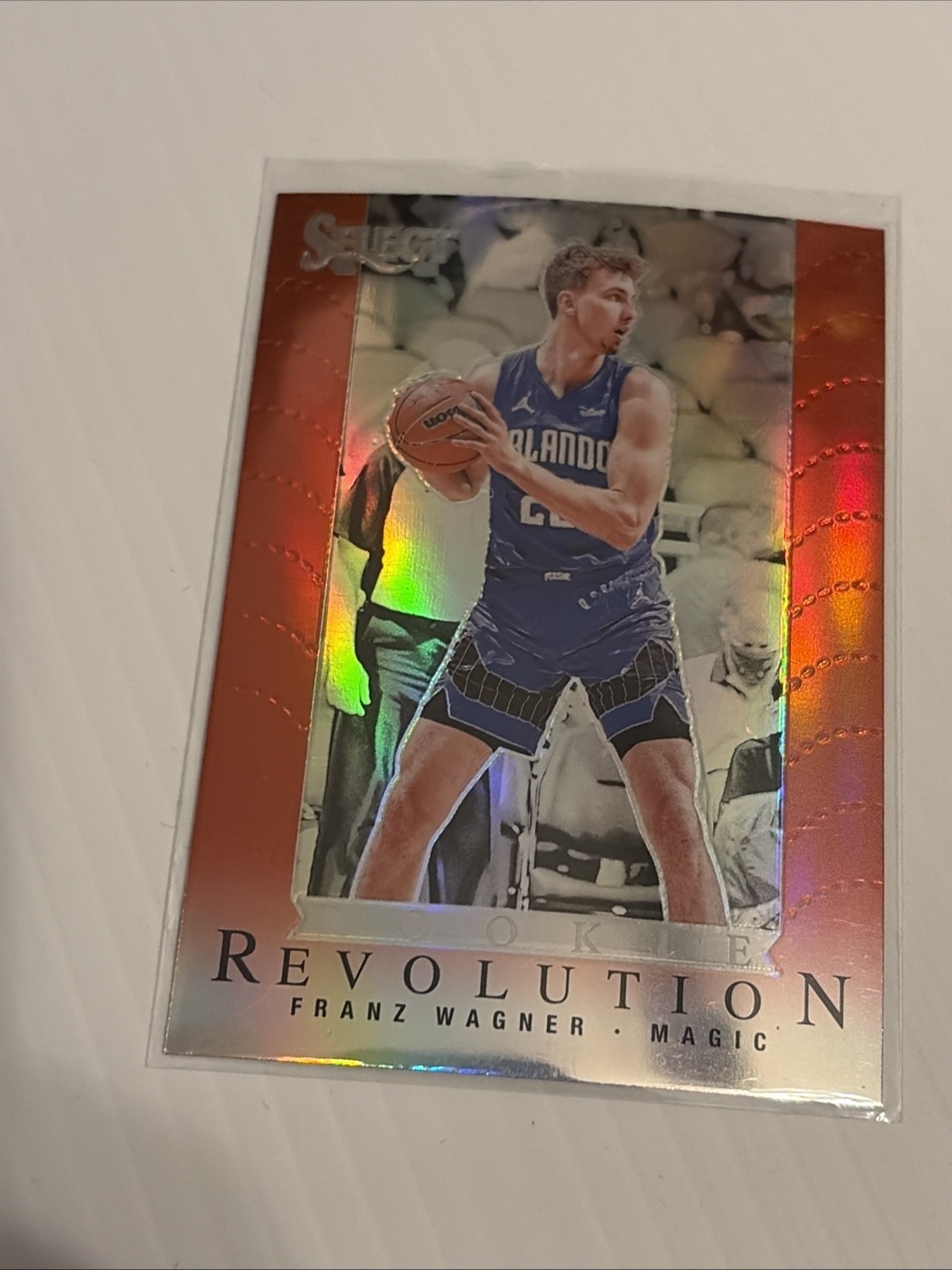 2021-22 Panini Select #24 Franz Wagner Rookie Revolution Red RC Orlando Magic