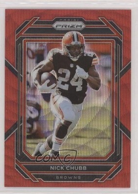 2022 Panini Prizm Red Wave Prizm /149 Nick Chubb #67 0w8p