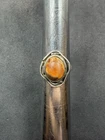 5.7g VTG Sterling Silver 925 Orange Stone Ring Size 6.25 Jewelry Lot Y