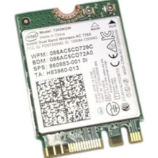 Intel 7265NGW Dual Band Wireless and Bluetooth Card 7265 860883-001 H83960-01...