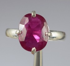 Certified Natural Pink Rubellite Tourmaline 7.35 Ct Oval Gemstone Women Ring
