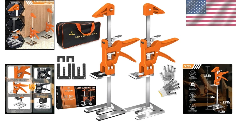 Stainless Steel Furniture Lifts - 440 lb Load Capacity - image 2 of 4