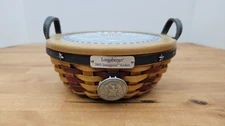 Longaberger 2005 Inaugural Basket Combo - Liner, Protector, Medallion, Eagle Lid