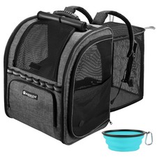 Expandable Cat Carrier Backpacks with Breathable Mesh, Pet Carrier Backpack f...