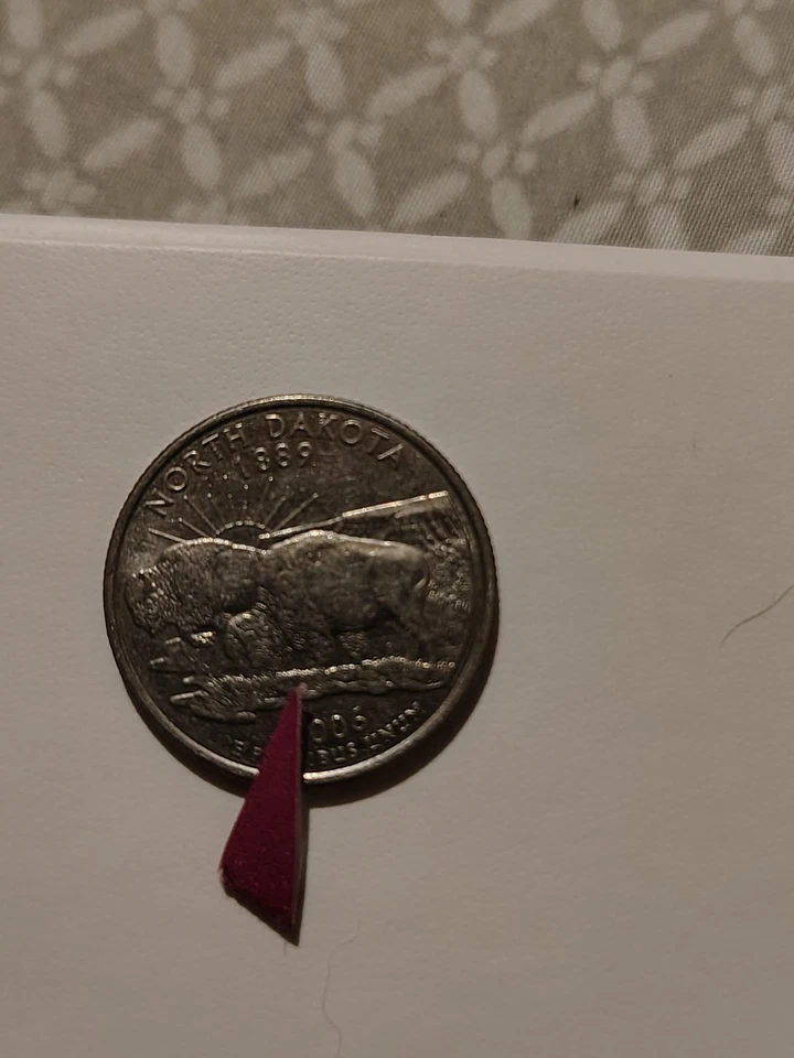 ERROR North Dakota QUARTER 5 Legged Buffalo Error - Image 2 of 3