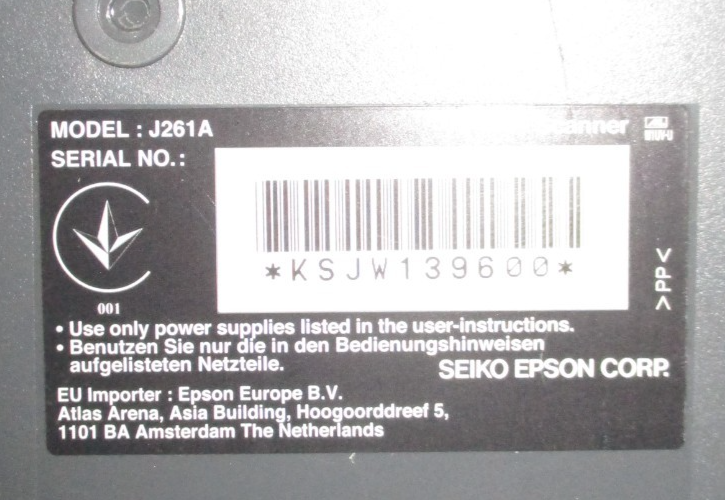 EPSON GT-1500 -J261A WORKFORCE FLATBED SCANNER | NO POWER CORD | eBay