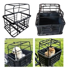 Dog Bike Rear Basket Dog Carrier Heavy Duty Practical Bicycle Basket for Outdoor
