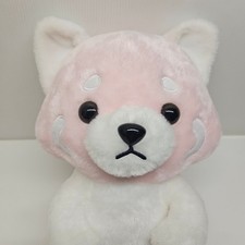Amuse Pink and White Red Panda Plush Stuffed Toy 13.5 Inches NWT GS1136