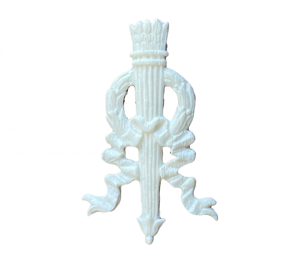 Dolls House cream Torch Wall Ornament Falcon Miniature Decoration 1:12 Accessory - Image 1 of 4