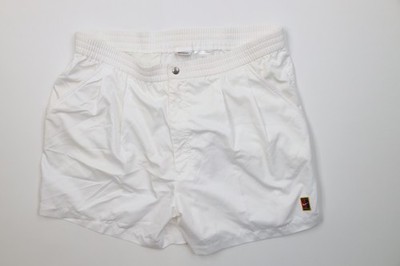 Vtg 90s Nike Challenge Court Mens XL Andre Agassi Above Knee Tennis Shorts White