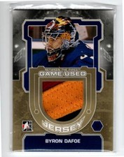 2012-13 Between The Pipes Jerseys Gold #M16 Byron Dafoe *#/10