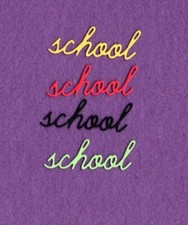 SCHOOL WORDS - SCHOOL die cuts scrapbook cards