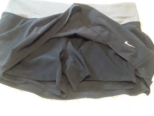 Nike Dri-Fit Womens Golf Tennis Skort Sz:M Black/Gray Classic Fit Elastic Waist - Picture 4 of 14