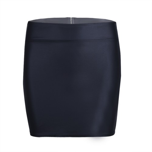 Sexy Womens Glossy Patent Leather Flared Skirt Clubwear Dance A-Line Miniskirt - Picture 31 of 34