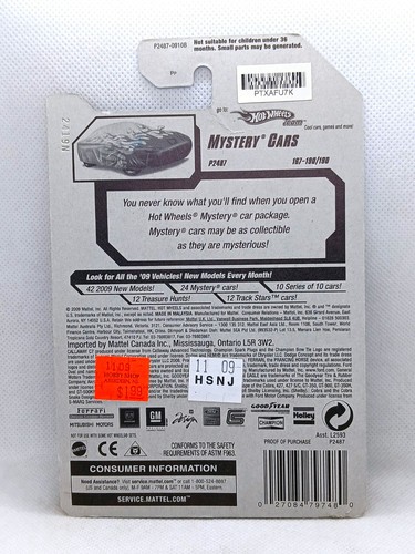 Hot Wheels 2009 Mystery Cars '07 Shelby GT500 - Picture 2 of 2