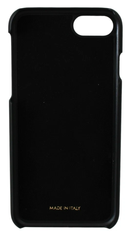 Funda protectora para teléfono Dolce & Gabbana cuero rosa cristal logotipo iPhone 7-8 PVP $400 Foto 3 de 4