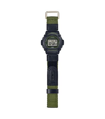 Mens Wristwatch CASIO W-219HB-3AVEF Canvas Military Green Chrono - Main Image