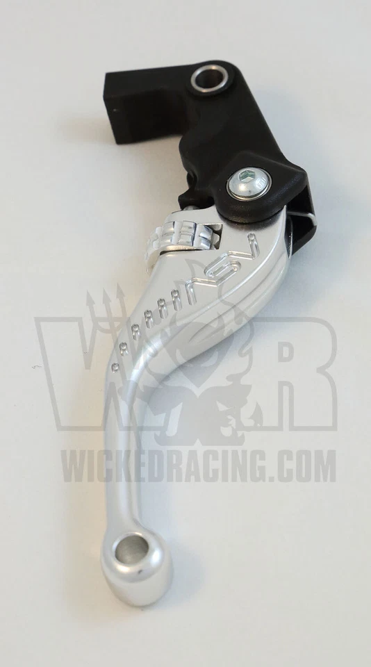 Juego de palancas embrague y freno plateado corto Honda VFR800 Interceptor 2002-2018 ASV F3 Foto 2 de 4