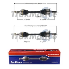SurTrack Pair Set of 2 Rear CV Axle Shafts For Ford Mustang 2001-2004