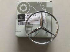 Chrom Mercedes-Stern f&uuml;r Heckklappe A1267580158 f&uuml;r Mercedes W126 2. Serie NEU