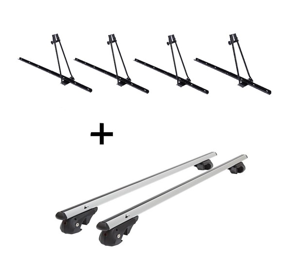 4X FahrradträGer Orion+DachträGer VDP004 L FüR Skoda Roomster 5J Ab '06-image