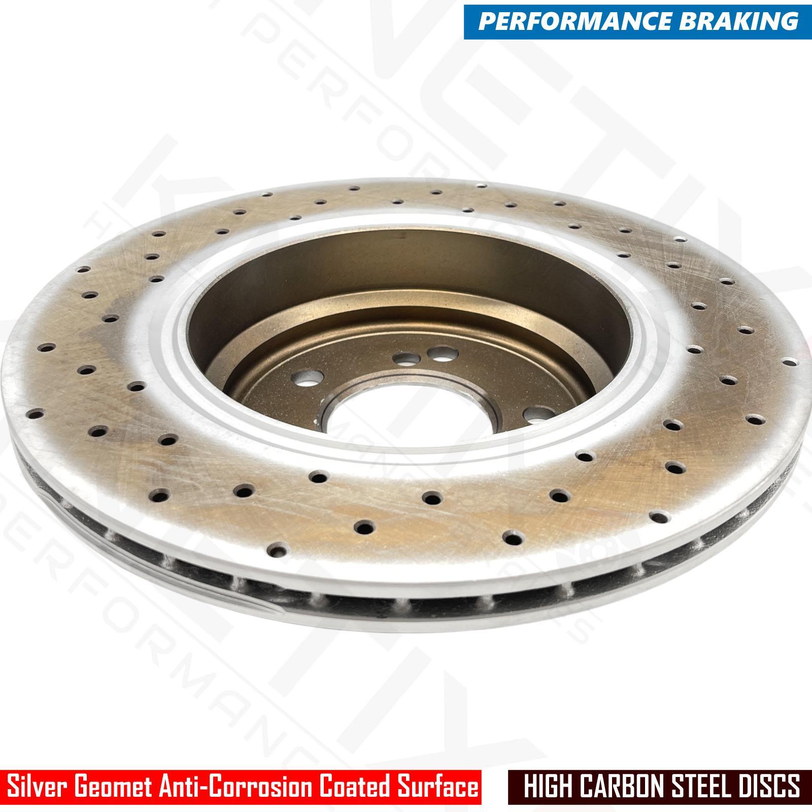 FOR BMW M3 E46 CSL Z4M E85 E86 REAR CROSS DRILLED COATED BRAKE DISCS ...