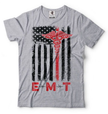 T-Shirt EMT Emergency Medical Technician USA Flagge T-Shirt amerikanische Flagge