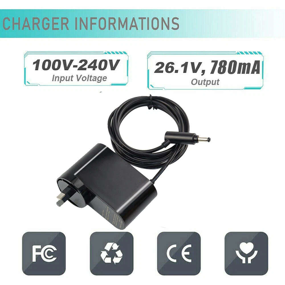 For Dyson V10 V11 V6 V7 V8 Battery Charger Animal Absolute Cord Power Adapter AU
