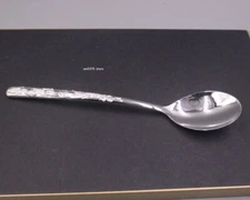 Pure 999 Silver Spoon Dragon Phoenix Tableware Dinnerware Soup Spoon 5.71inchL