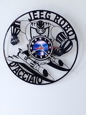 OROLOGIO IN VINILE.JEEG ROBOT. SPEDIZIONE VELOCE.IDEA REGALO. 