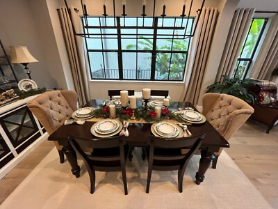 Pottery barn dining table set