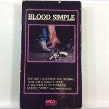 Blood Simple VHS MCA 1985