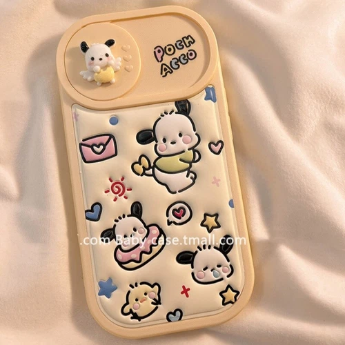 Pochacco Lanyard Soft Adhesive Phone Case Cover For Iphone 12 13 14 15 Pro Max - Picture 3 of 14