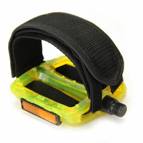 2Pcs Set Black Pedal Straps FIXED GEAR FIXIE BMX PLAT FORM PEDALS Bicycle Bike