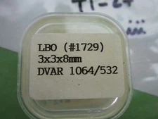 OPTICAL CSK NON LINEAR CRYSTAL NLO LBO TYPE 3x3x8 mm LASER OPTICS BIN#T1-28