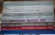 LOTTO 10 VOLUMI EFFEMERIDI NAUTICHE 1981 85 86 88 89 90 92 93 94 95