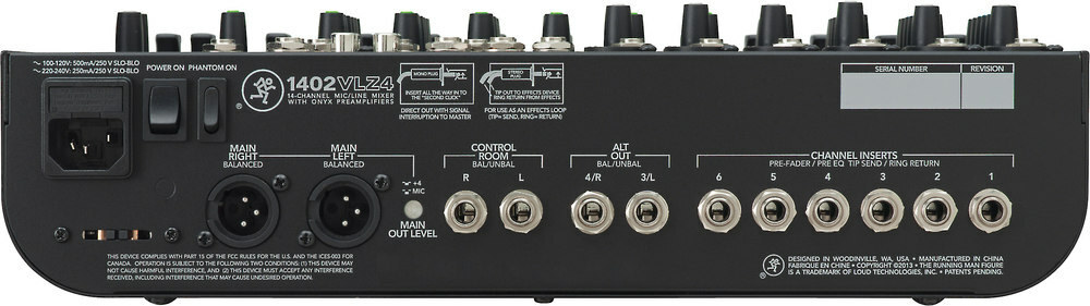 Mackie 1402-VLZ4 14-Ch Compact Recording/SR Mixer | eBay