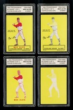 1964 TOPPS STAND-UPS #4 MAX ALVIS COMPLETE FOUR COLOR SET OF PROGRESSIVE PROOFS 