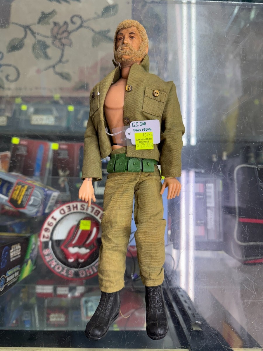 60年代　GIJOE フィールドジャケット　箱付き ハスブロ giジョー Vintage Hasbro 1960's GI Joe - Flocked Red Hair & Beard - Outfit